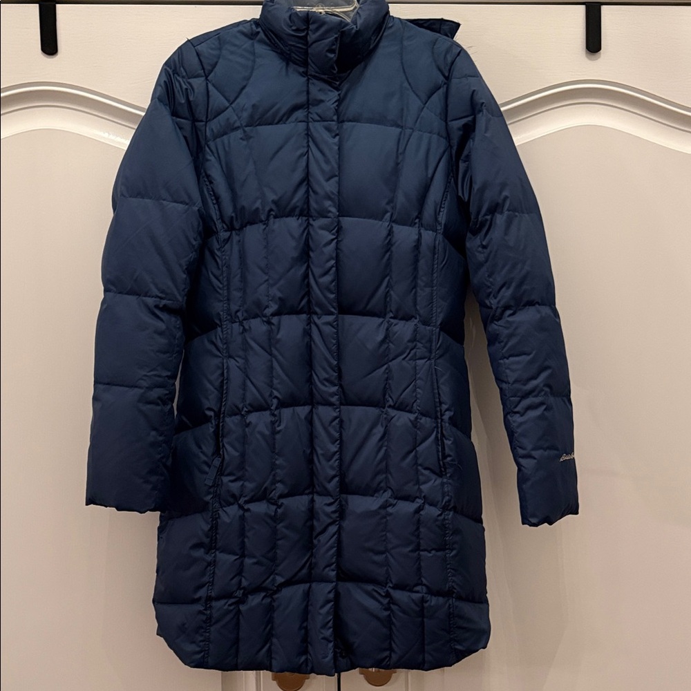 Eddie Bauer Women's Blue Down Puffer Coat